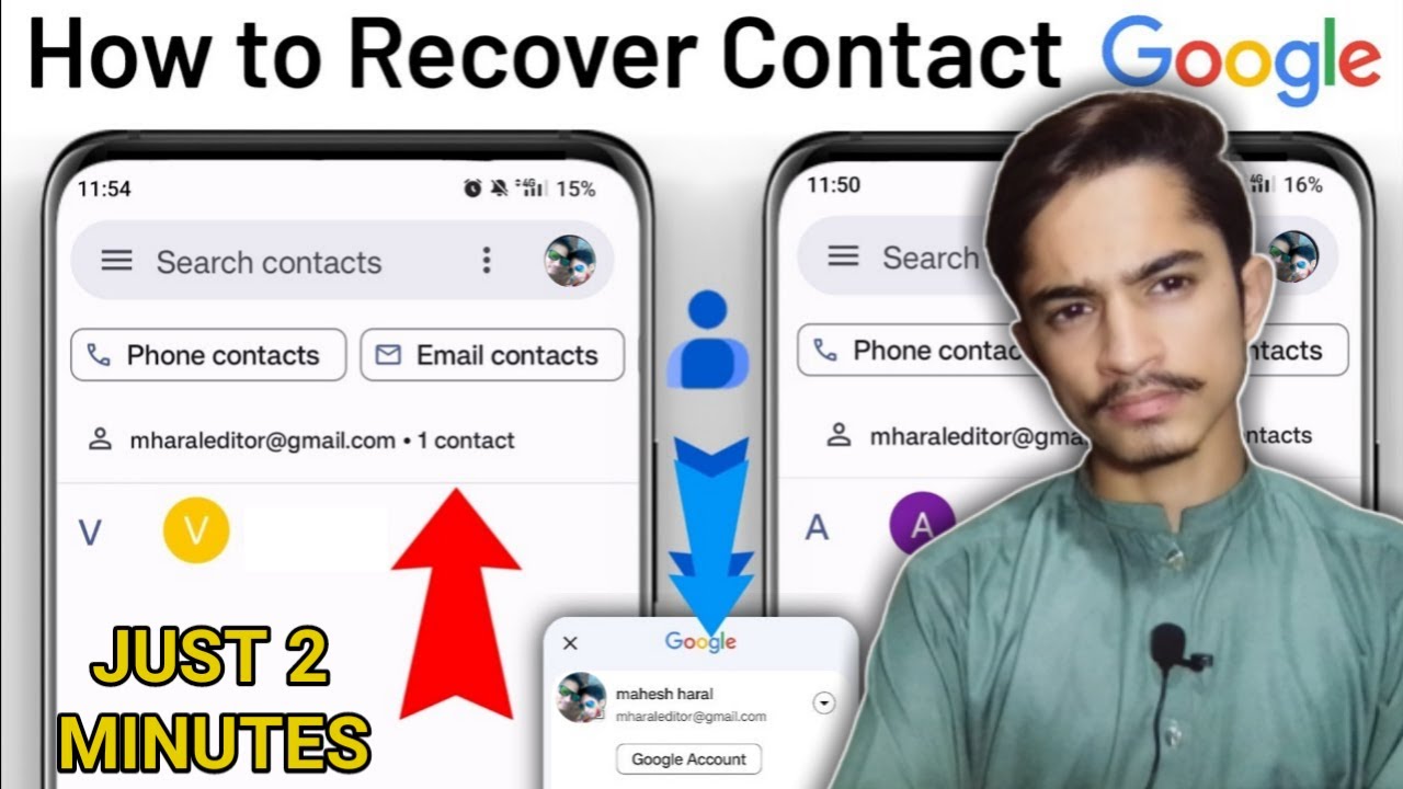 How to recover deleted contacts on android mobile | how to get back ...