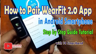 How to Pair Wearfit 2.0 App in Android Smartphone with T4 Smartband screenshot 5