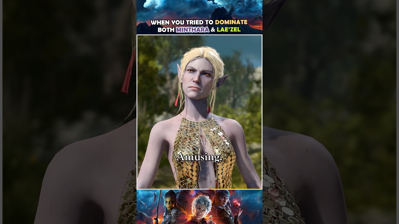 When you tried to dominate Minthara and Lae'zel | Baldur's Gate 3