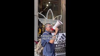 Kangaroos Are Not Shoes Protest at Adidas Store in NYC by Their Turn 943 views 9 months ago 1 minute, 30 seconds