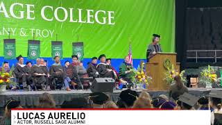 Lucas Aurelio inspires Russell Sage grads