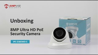 Anpviz 8MP IP PoE Dome Camera with Audio IP67 SD Card 102°Wide Angle 98ft Night Vision IPC-D383WD-S screenshot 3