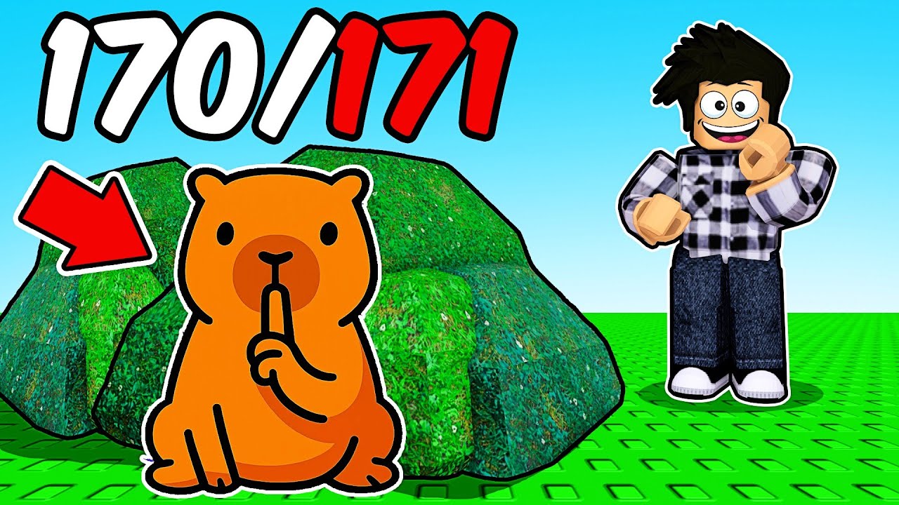 Trouver TOUS LES CAPYBARA Cachés dans Roblox Find the Capybara !