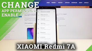 How to Enter App Permissions in XIAOMI Redmi 7A – Change Apps Permissions