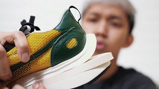 Sepatu Kok Mirip Ikan 😂 - Nike x Sacai VaporWaffle Unboxing Review Indonesia