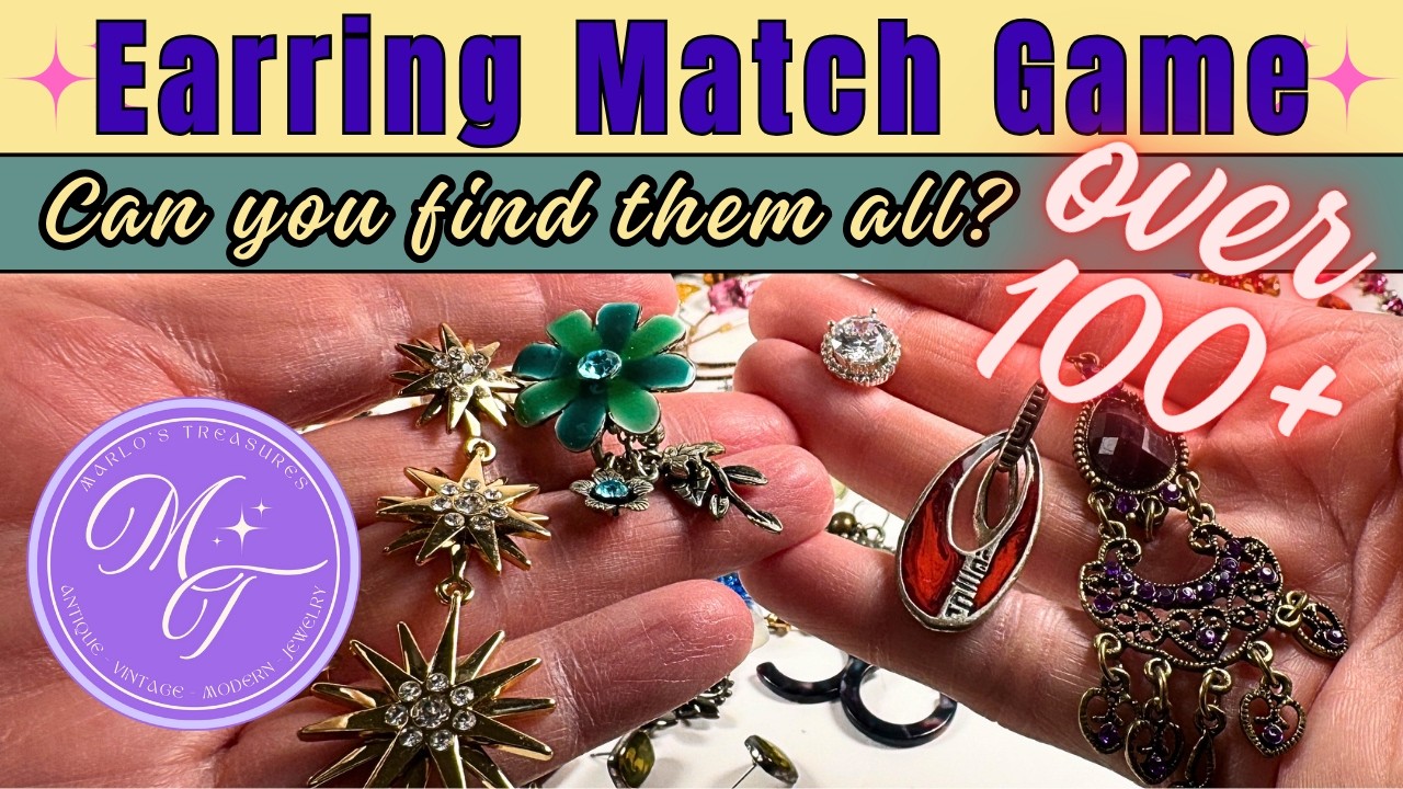 Vintage 2 Modern - Goodwill Jewelry Unboxing | Matching 100+ Earrings! Designers 925 Jade ++