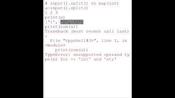 What’s the difference between input().split() and map(int, input())? 🤔 #shorts #learnpython