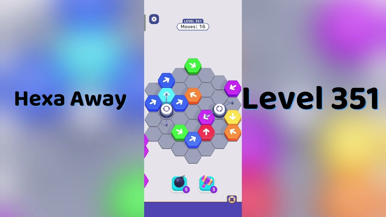 🧠 Hexa Away Level 351 Walkthrough