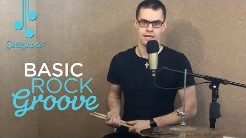 Basic Rock Groove - Easy Drum Tutorial (Jellynote Lesson)