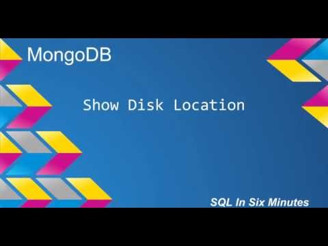 MongoDB: Show Disk Location