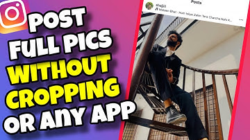 (EASY) How To Upload Full Photos on Instagram WITHOUT Cropping or Any App