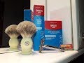 Бритье. Fatip Grande, Speick shaving cream, Voskhod blade, FS badger brush, Speick lotion. Review