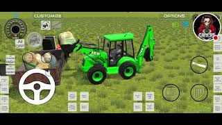 🔴 Drive JCB uploading 🔴 Holland tractor big trolley #gaming #games #indian vehicle similar 3d 🚜🚧 screenshot 3
