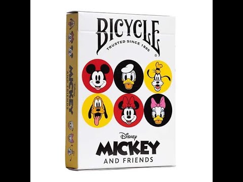 Bicycle Disney Mickey and Friends Playing Card live demo