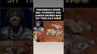 NBA YOUNGBOY AND ADRIEN BRONER WAS SH**TING DICE 👀😅😂 #nbayoungboy #adrienbroner