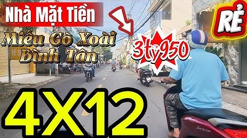 🔥Chốt Rẻ Nhà Mặt Tiền Miếu Gò Xoài, Bình Tân (4x12) Mt đường 7m thông Lê Văn Quới tiện ở kinh doanh