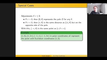 10.3 Polar Coordinates
