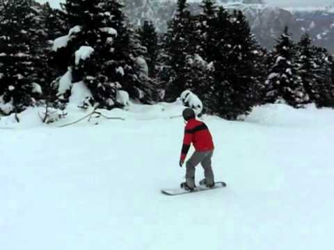 Adams erste Snowboardabfahrt - Rittner Horn
