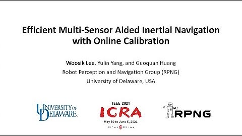 Efficient Multi-sensor Aided Inertial Navigation with Online Calibration