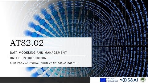 Data Modeling and Management: Syllabus and Introduction