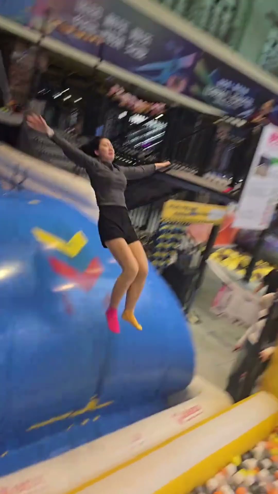 This Trampoline Is  ???so Fun Why Didn't We Just Start Jumping Around Like This When We Were Kids