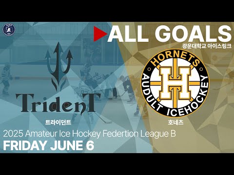 골 모음 • 트라이던트 vs 호네츠 • 2025 AIHF 아이스하키 동호인 연맹 대회 League B • 2025. 6. 6