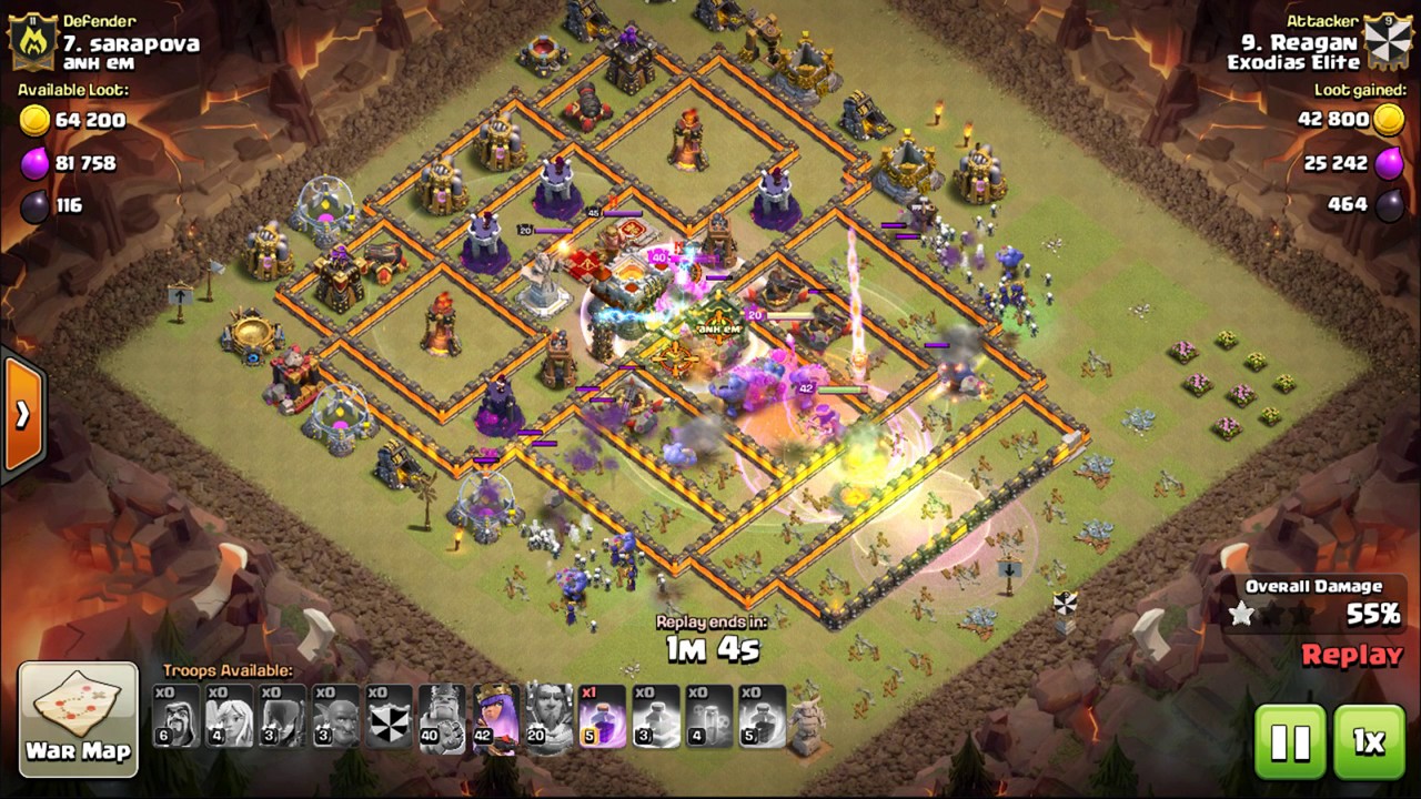 CoC TH11 vs TH11 bwitched/gobowi/gobowitch 3 star (march 2017 update)