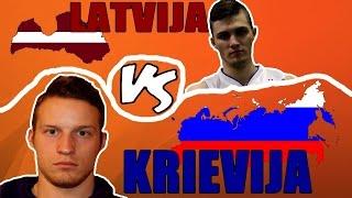 LATVIJA vs KRIEVIJA (HOKEJA ČEMPIONĀTS)