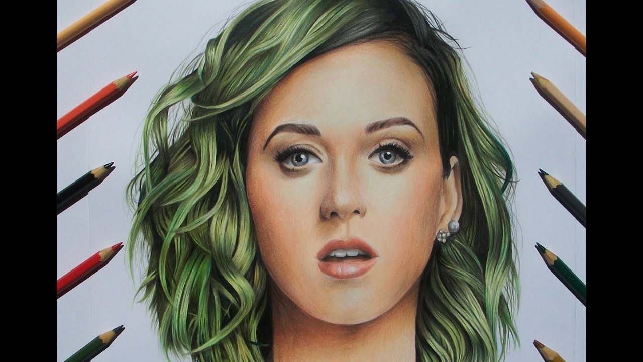 desenhando a katy perry speed drawing katy perry youtube
