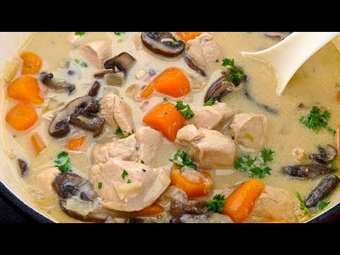 Blanquette de poulet si dlicieuse que vous pouvez la cuisiner tous les jours! Recette simple