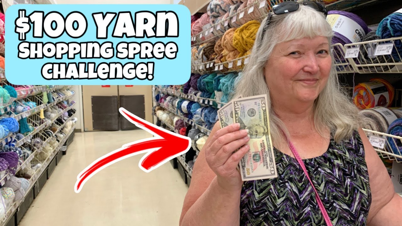 $100 Yarn Shopping Spree Challenge at Michaels - Let's see how good I done shopping for yarn !!