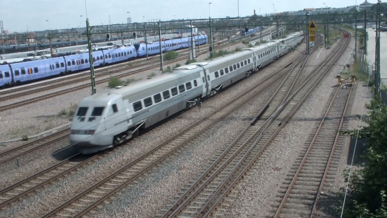 🇸🇪 Malmö Sweden Frihamnsviadukten 11 trains in 22 minutes
