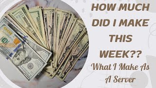 What I Make in a Week as a Server | Weekly Cash Tip Count | Cash Budget | Michelle Marie Budgets