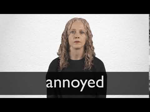 How to pronounce ANNOYED in British English
