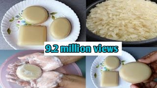 best instant skin whitening rice soap / homemade natural soap