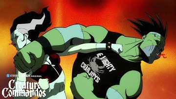 The Bride & Frankenstein montage - Creature Commandos