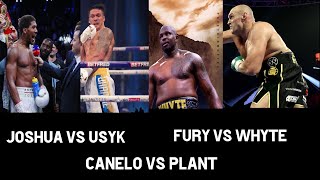 JOSHUA VS USYK FURY VS WHYTE CANELO VS PLANT Joshua IFL TV Interview