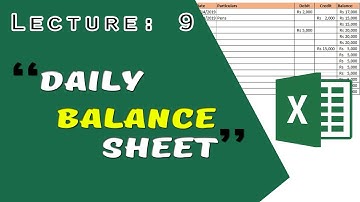 Lecture: 10 | Daily Balance Sheet | By SYED I.T SOLUTIONS © | Urdu