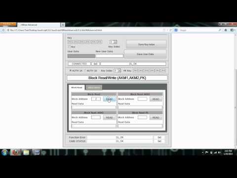 Java Script Advanced example for Mifare cards programming (Windows) - uFR Reader/Writer
