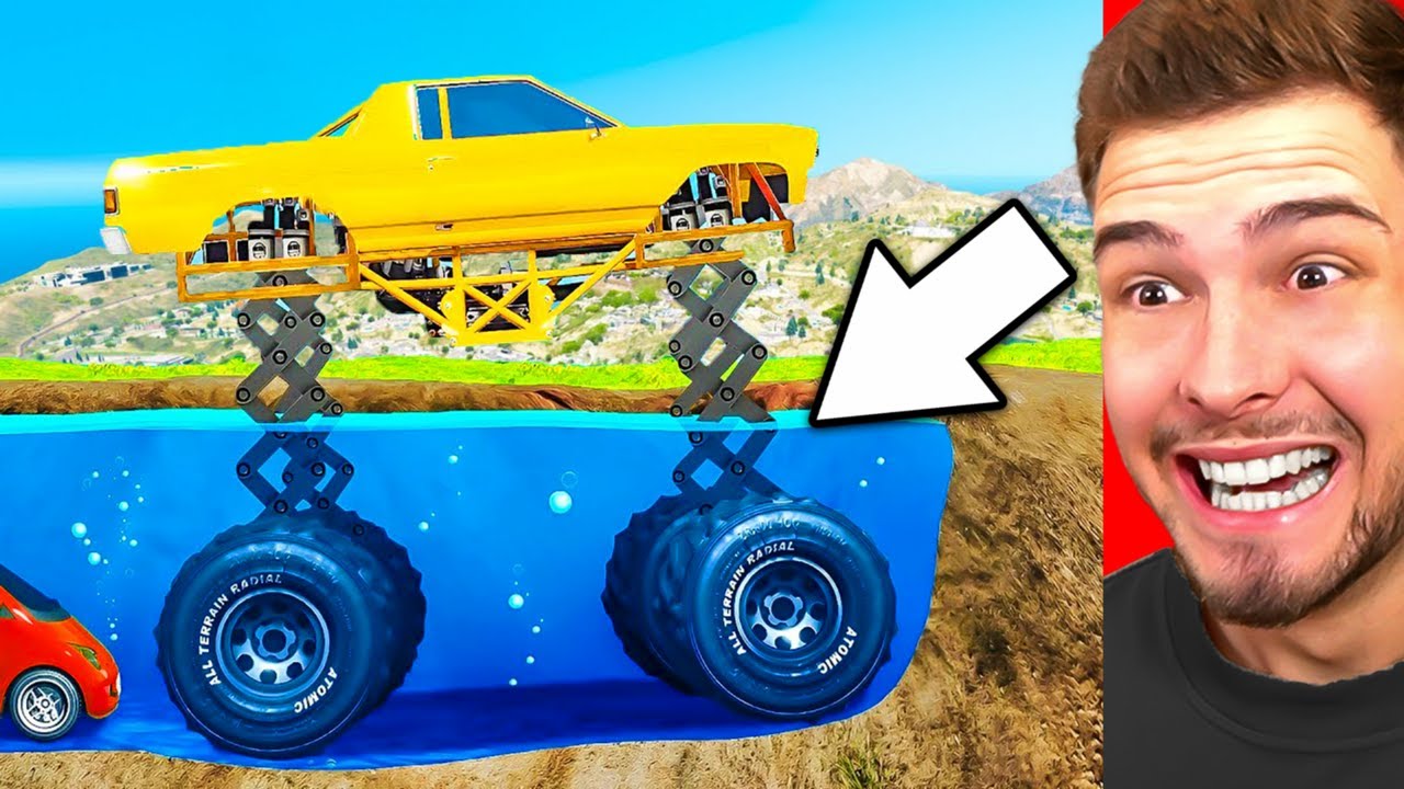 VERRÜCKTE AUTOS vs. TIEFER POOL! (GTA 5)