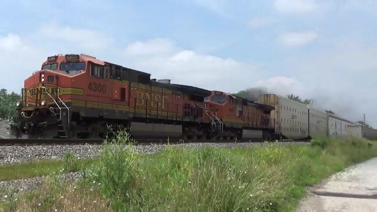 BNSF Auto Train at Holgate, OH YouTube
