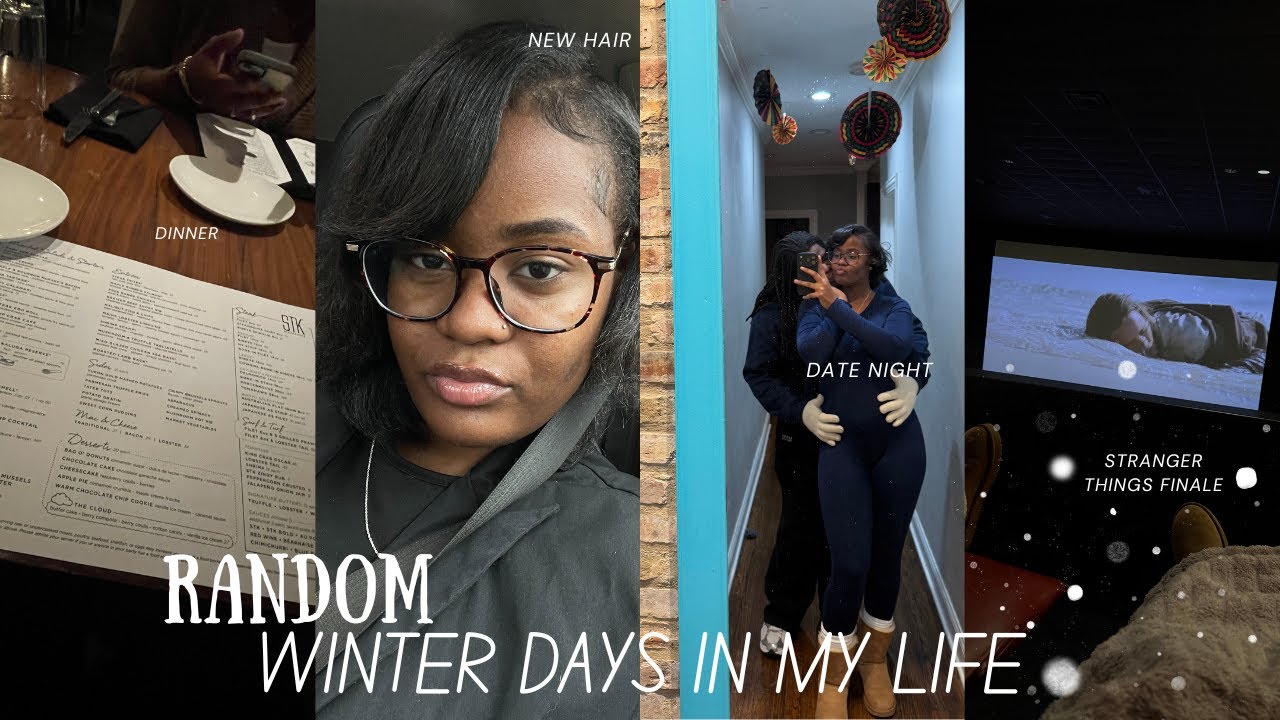 WINTER DIARIES 001❄️ : Random Days In My Life  | Spending time w/ friends, dinner date, ice skating