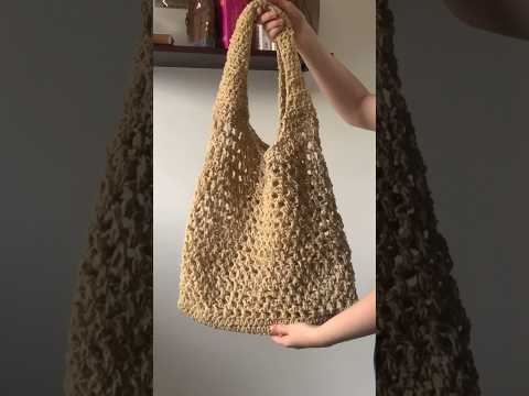 crochet market bag (oatmeal version)🌻#shorts #shortsclip #crochet #crochetbag #crochettutorial #fyp (video tutorial)