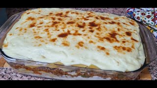 معكرونة بالبشاميل على الاصول  ,من اشهى والذ الوصفات اللي ممكن تجربوها(pasta with  bechamel)