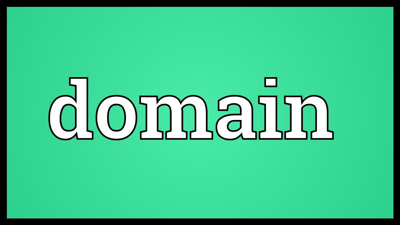 Domain Meaning - YouTube