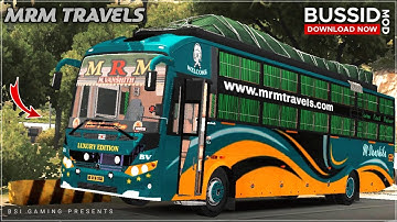 MRM TRAVELS Prakash Vega BS6 Sleeper bus mod for bussid | download now