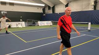 Allen Fitzsimmon vs Andrei Volgin Nutmeg Picklball Tourney Friday 7-30-21 Singles 4.5 plus any age