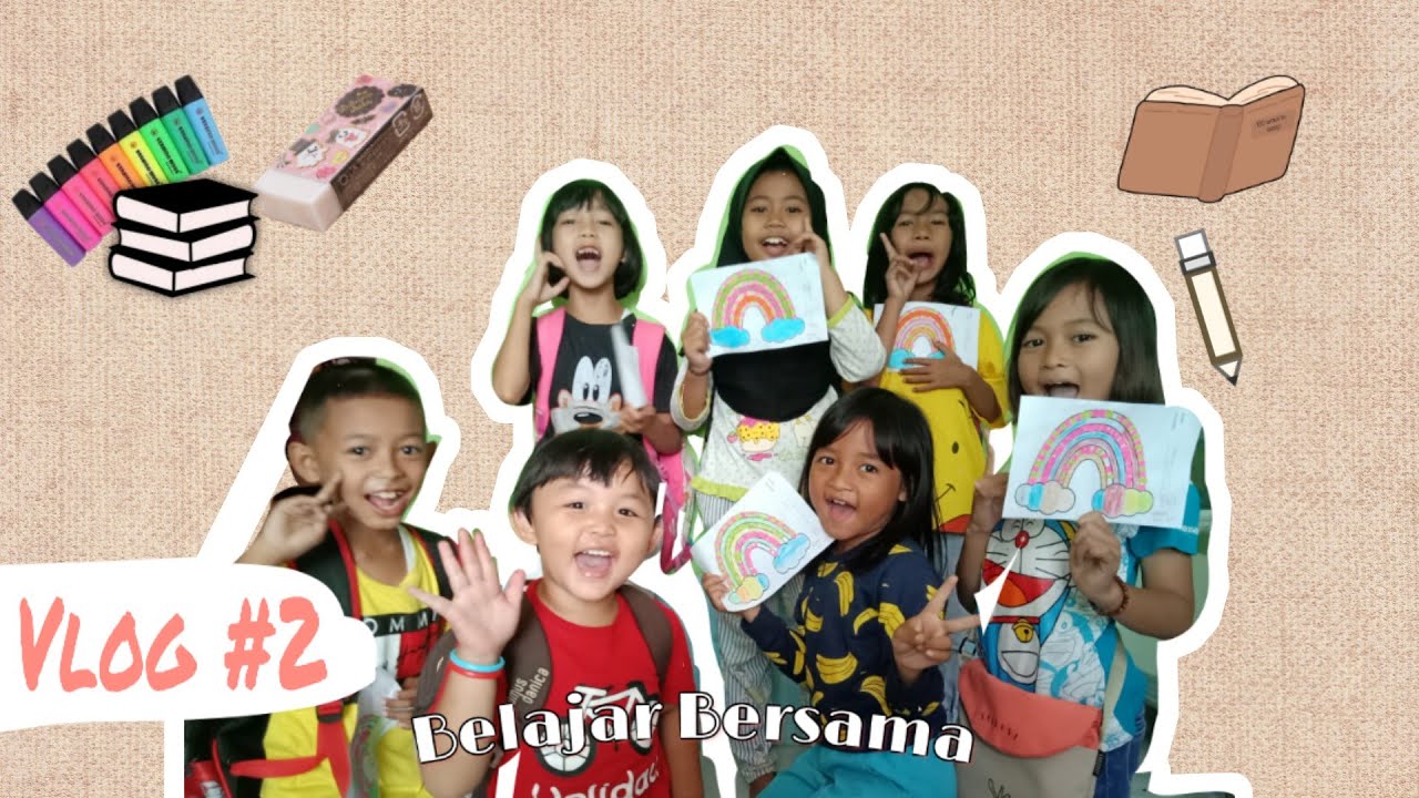 VLOG #2 - BELAJAR BERSAMA DI RUMAH - YouTube