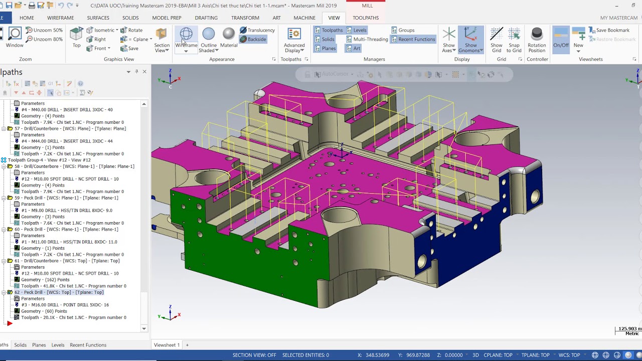 MasterCAM 2019 Tutorial #36 | Sub G65 NC Code - YouTube