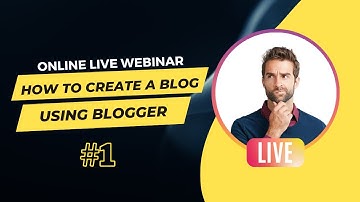 1. Creating a blog using blogger || Bloger website tutorial